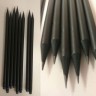 чёрный карандаш, чёрное дерево, чёрный ластик, грифель простой.